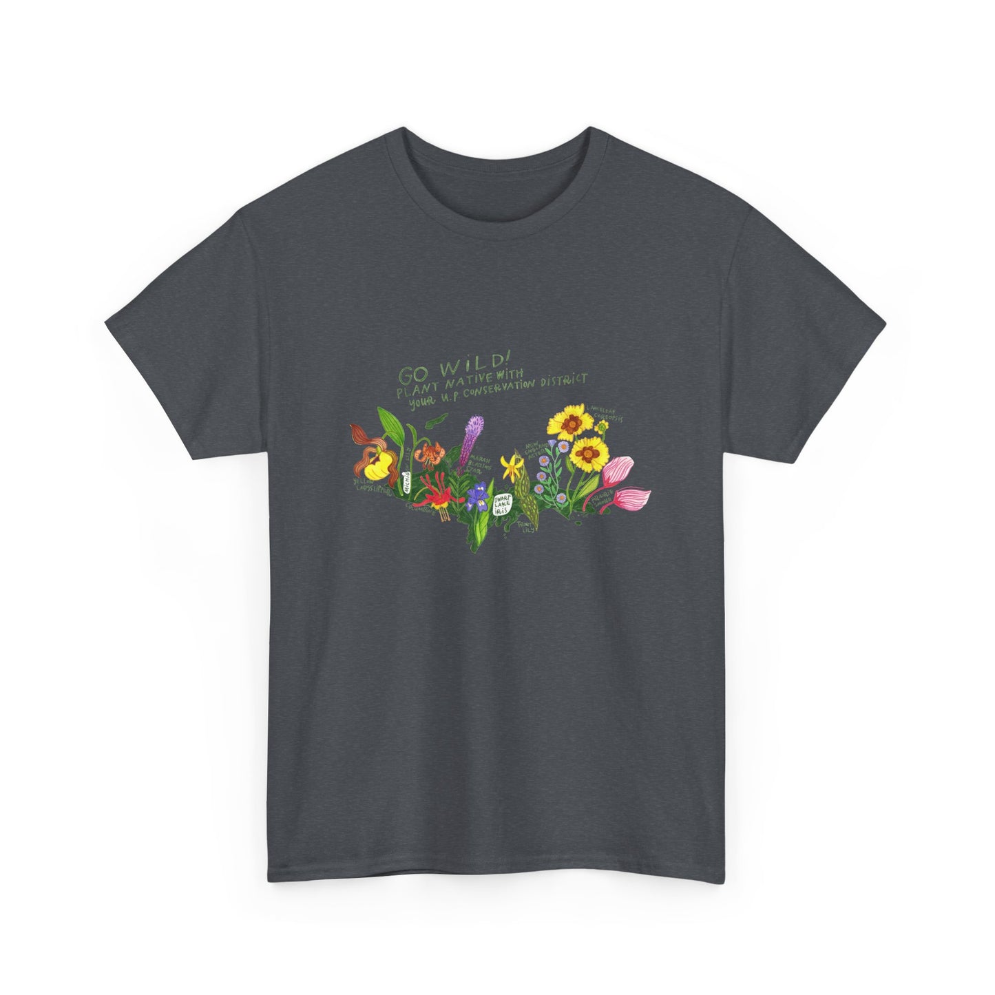 Yooper Wildflowers Unisex Heavy Cotton Tee