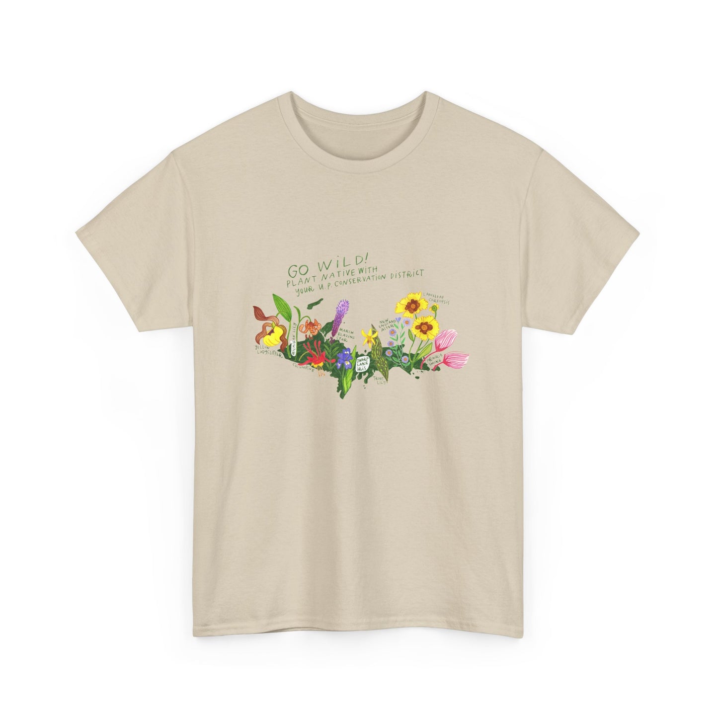Yooper Wildflowers Unisex Heavy Cotton Tee