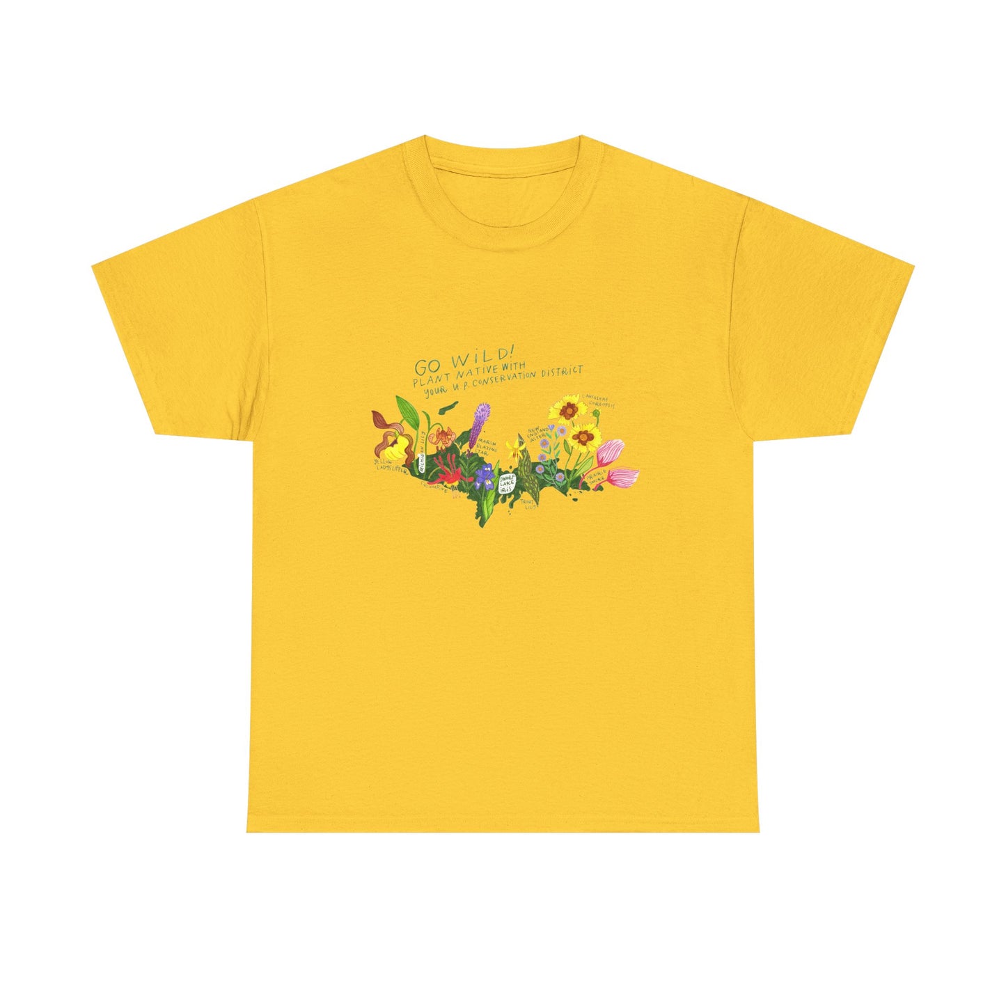 Yooper Wildflowers Unisex Heavy Cotton Tee