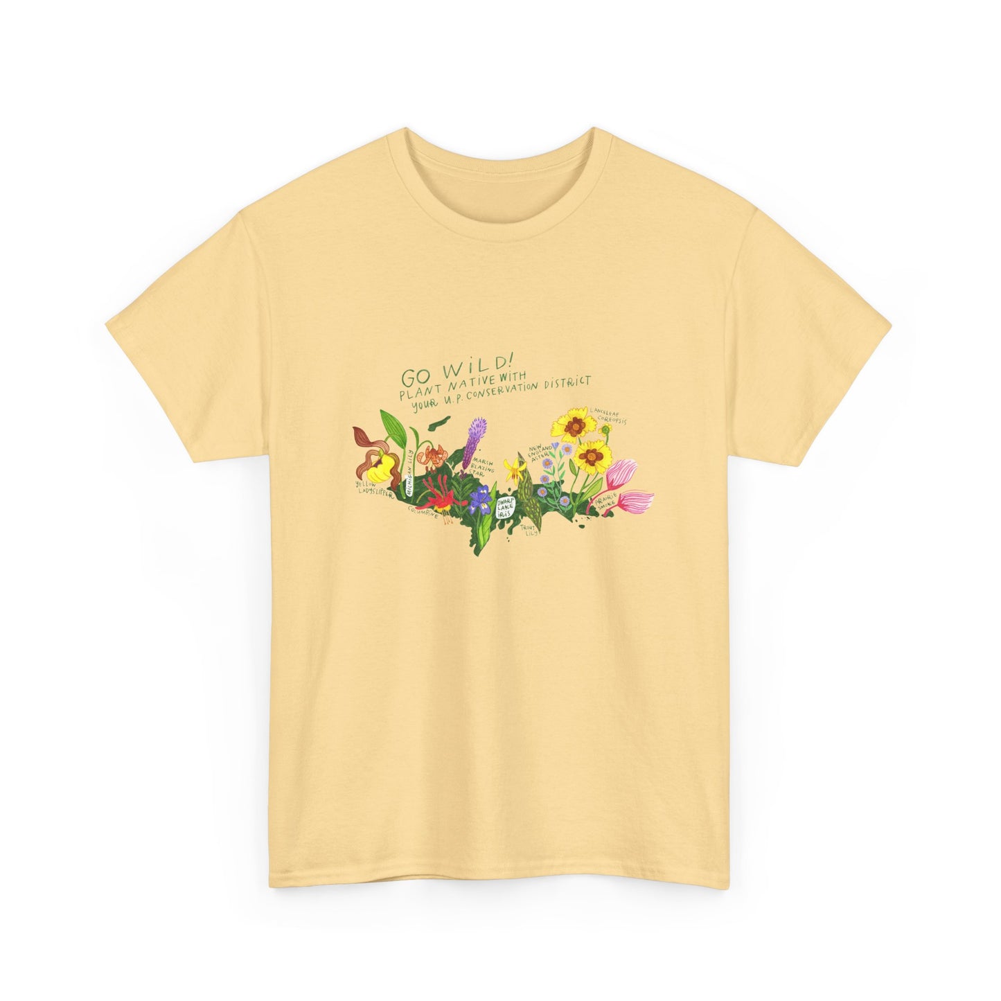 Yooper Wildflowers Unisex Heavy Cotton Tee