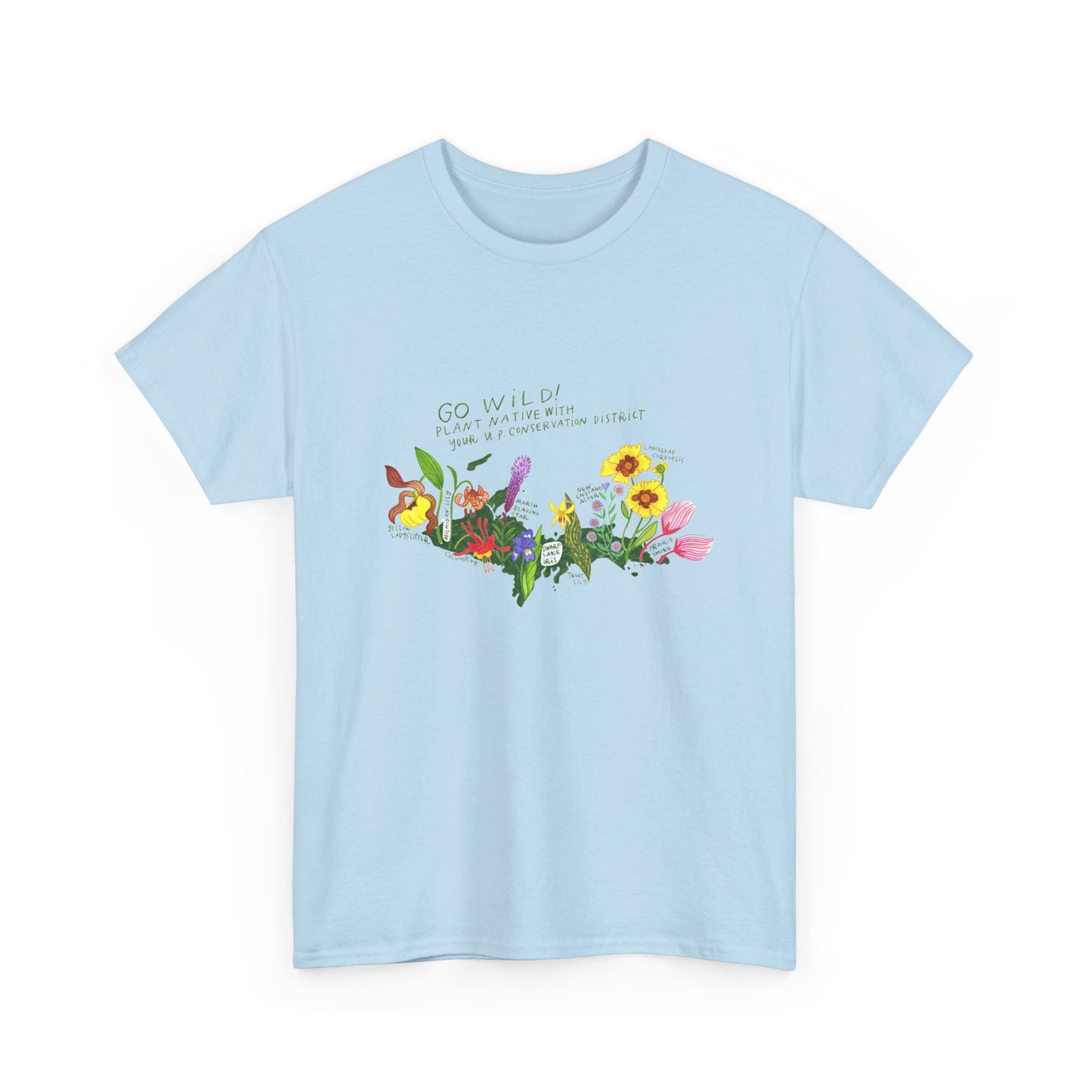 Yooper Wildflowers Unisex Heavy Cotton Tee