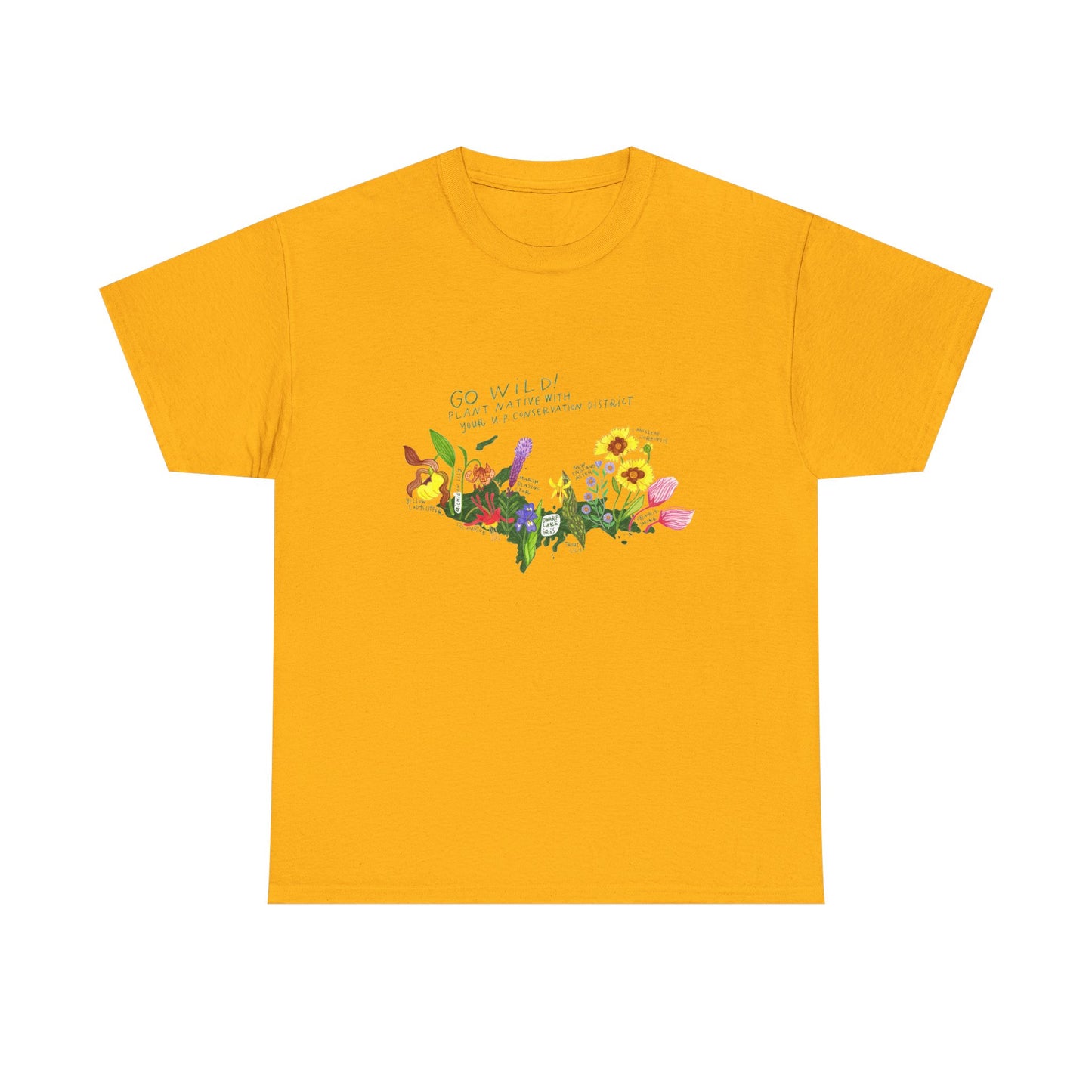 Yooper Wildflowers Unisex Heavy Cotton Tee