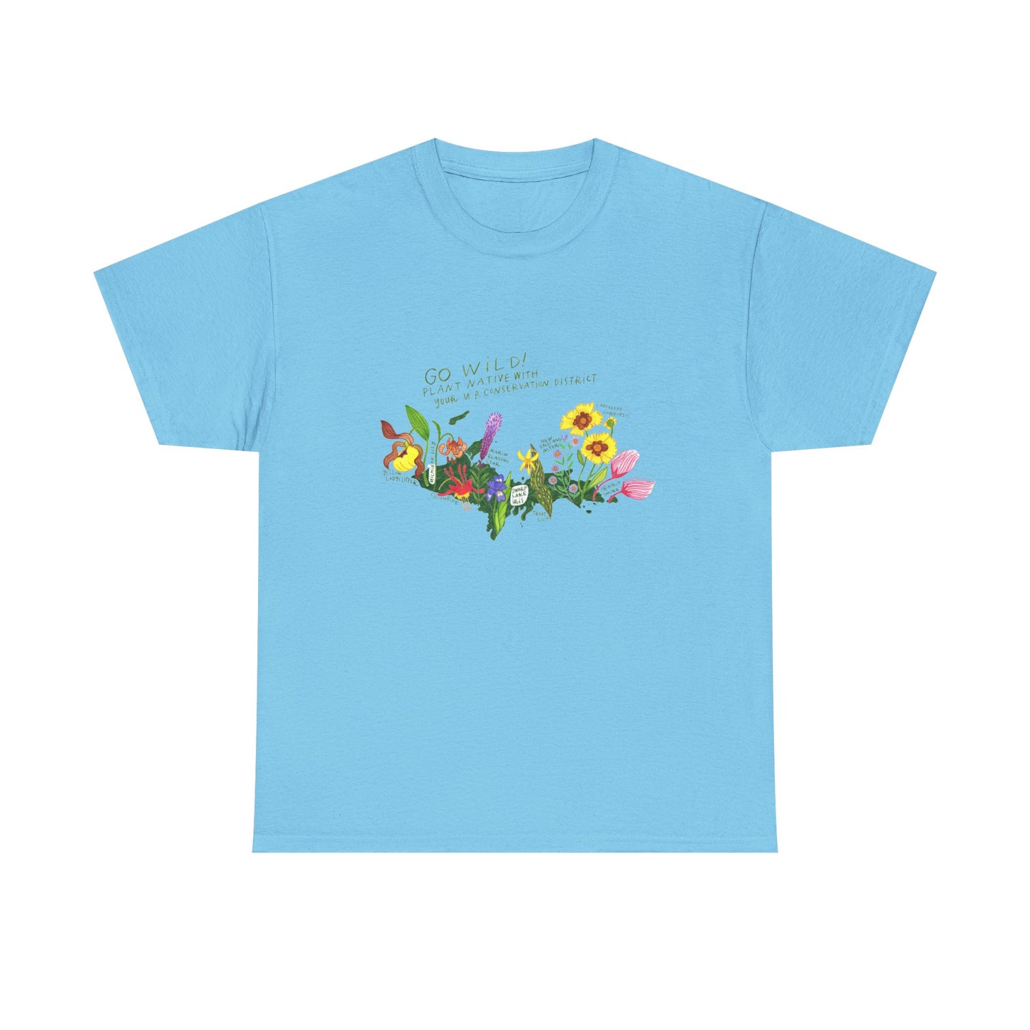 Yooper Wildflowers Unisex Heavy Cotton Tee