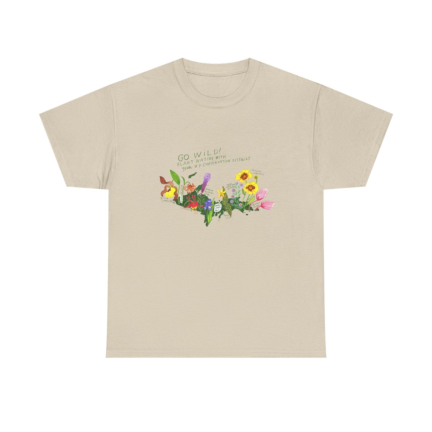 Yooper Wildflowers Unisex Heavy Cotton Tee