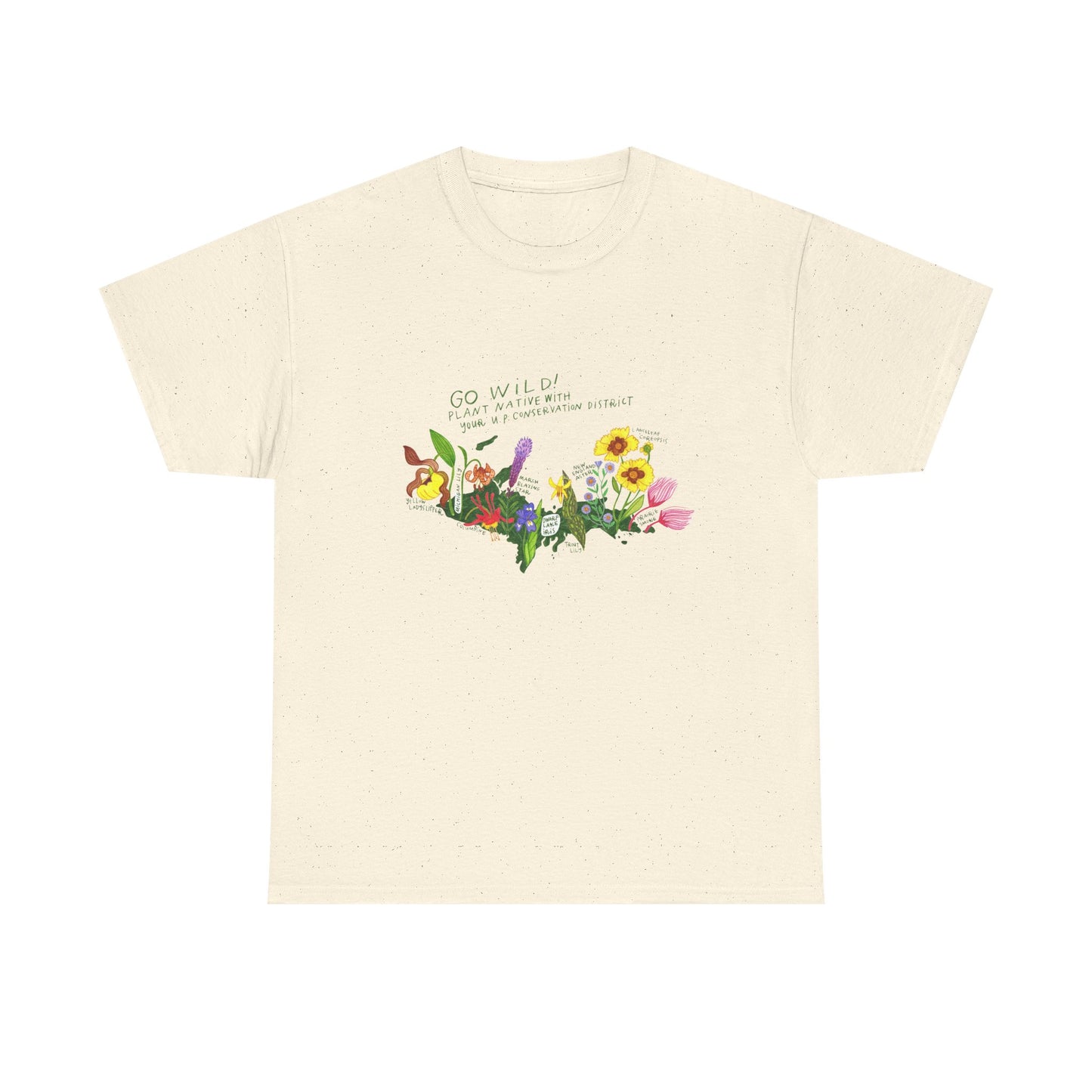 Yooper Wildflowers Unisex Heavy Cotton Tee