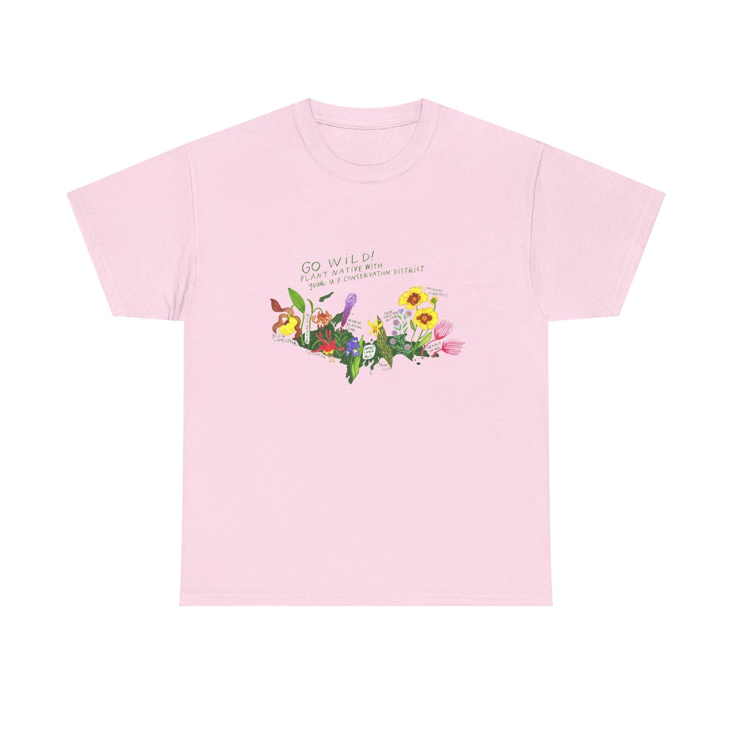 Yooper Wildflowers Unisex Heavy Cotton Tee