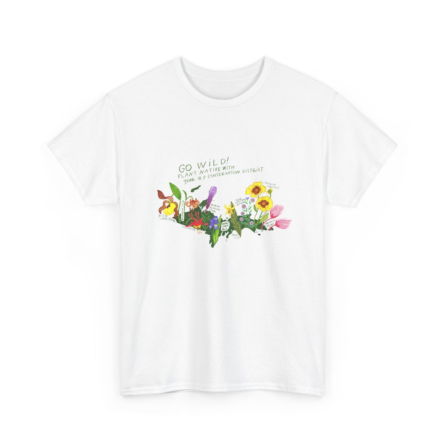 Yooper Wildflowers Unisex Heavy Cotton Tee