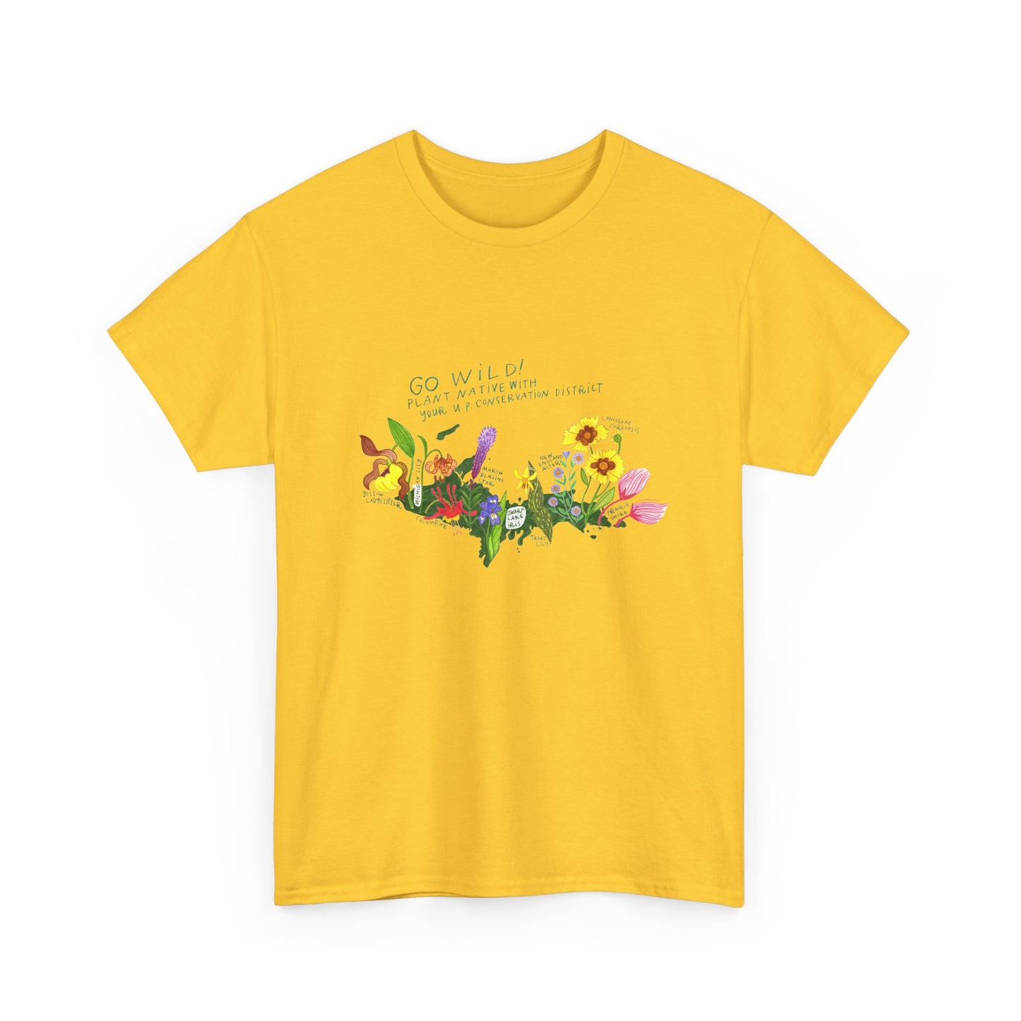 Yooper Wildflowers Unisex Heavy Cotton Tee