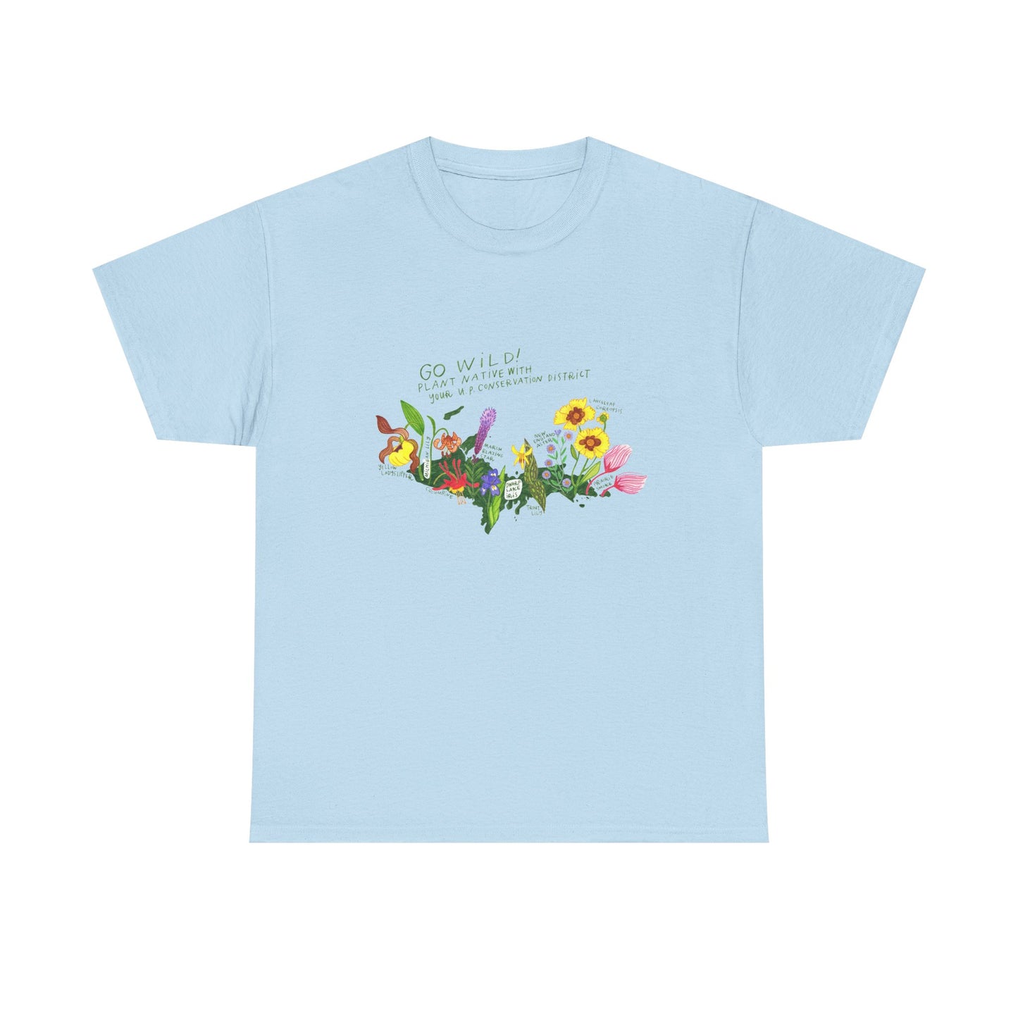 Yooper Wildflowers Unisex Heavy Cotton Tee