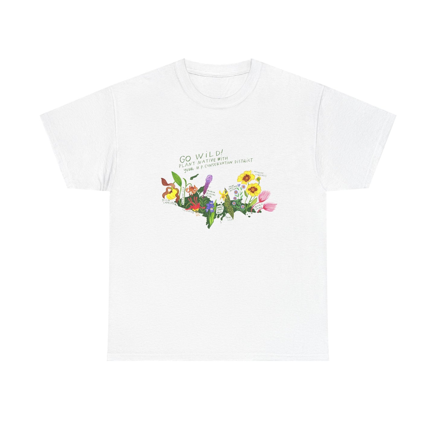 Yooper Wildflowers Unisex Heavy Cotton Tee
