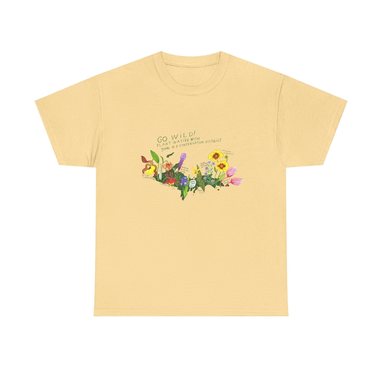 Yooper Wildflowers Unisex Heavy Cotton Tee