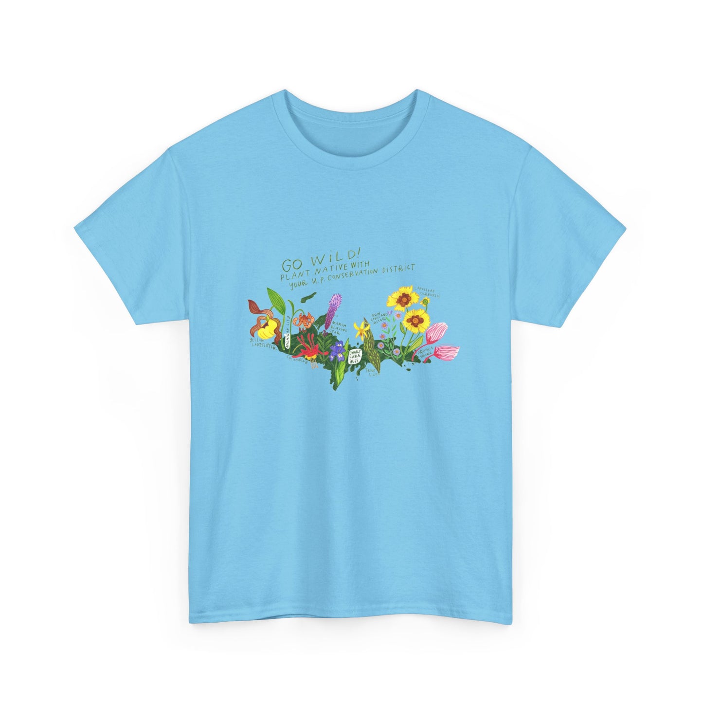 Yooper Wildflowers Unisex Heavy Cotton Tee